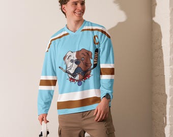 SHORESY Shore 69 Sudbury Blueberry Bulldogs FAN High Quality Sweater Jersey