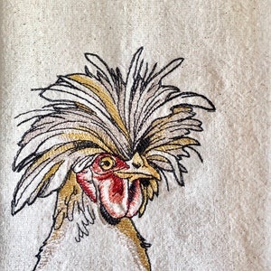 Dish Towel Big-Haired Chicken Embroidered Kitchen Towel