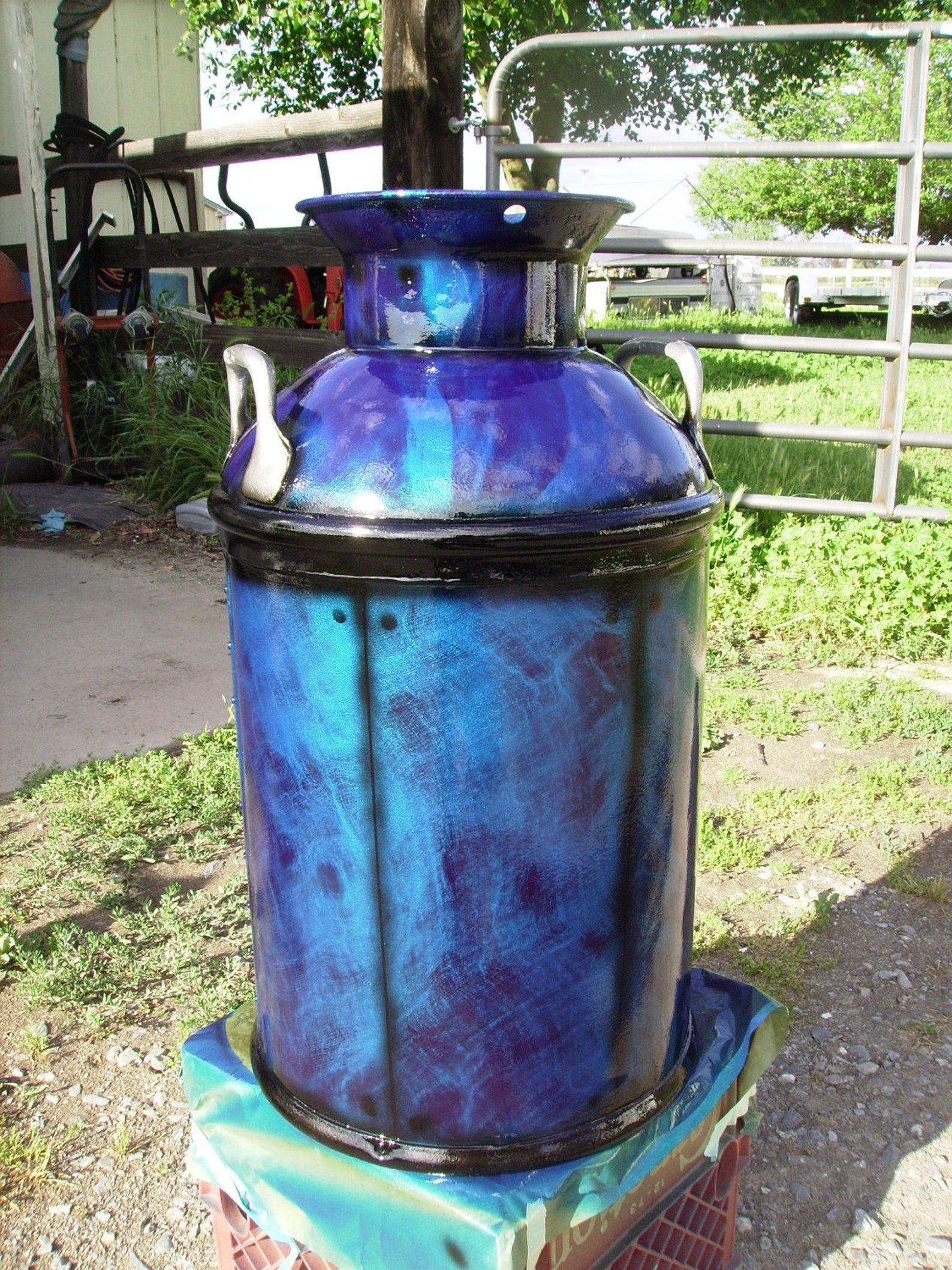 Decorative milk can Etsy