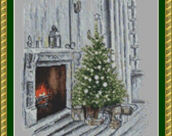 CHRISTMAS TREE is a14 count cross stitch pdf pattern/chart  for Dmc  Threads