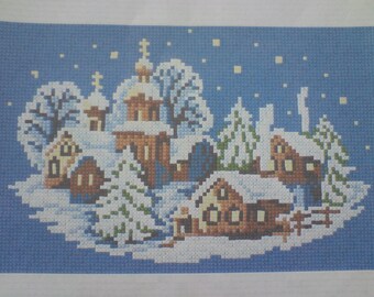 CHRISTMAS VILLAGE is a small cross stitch