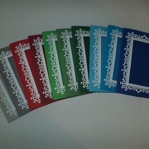 NIEUWE KLEUREN TOEGEVOEGD Deze advertentie is om uit te proberen Vouwkaart Veel kleuren om uit te kiezen, ideaal voor die speciale kleine kruissteekboodschap
