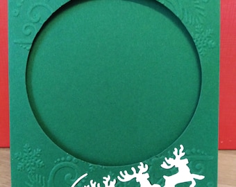 Diese sind dreifach faltbare Karten, ideal für die Gestaltung dieser speziellen Weihnachtskreuzstich Nachricht in 4 Farben zur Auswahl.
