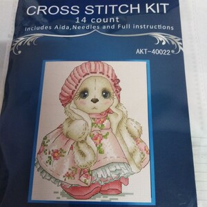 Party Dress is a small 14 count cross stitch kit