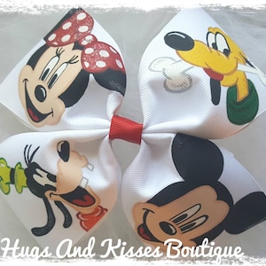 Deluxe Boutique Classic Character Handpainted Hairbow By Hugs And Kisses Boutique