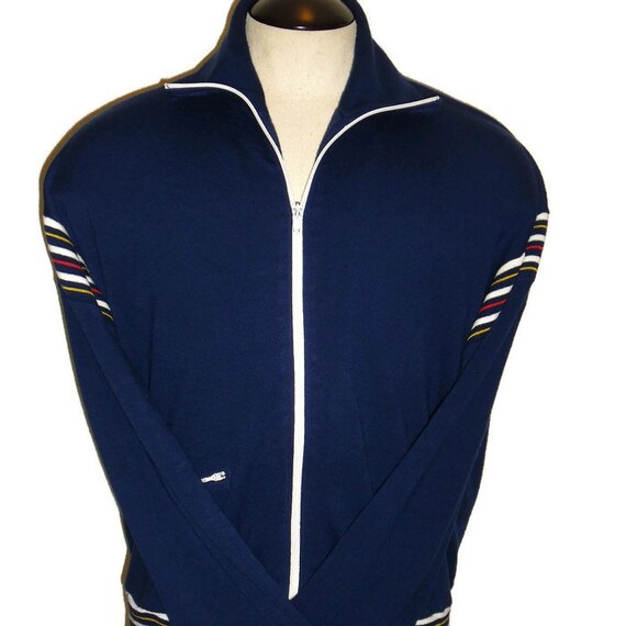 Vintage 80's men's / unisex soft thin navy blue z