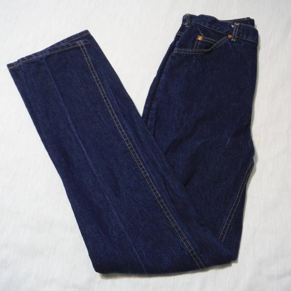 Vintage Ladies Juniors Lee Dark Wash 