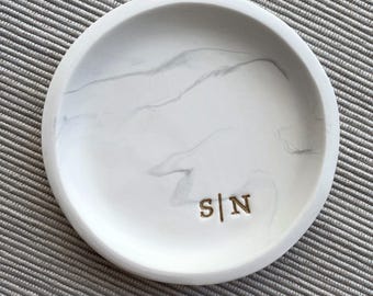 Personalized Ring Dish, Engagement Ring Dish, Ring holder, Custom Ring Dish for Wedding Gift and Engagement Gift