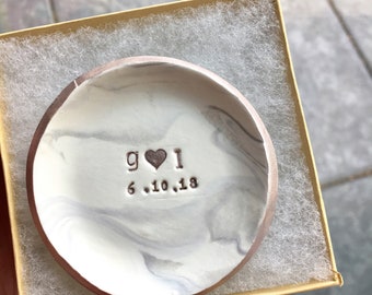 Personalized Ring Dish, Wedding Ring Holder, Marble Jewelry Dish, Personalized Dish, Decorative Dish, Jewelry Dish, Ring dish, Key Holder
