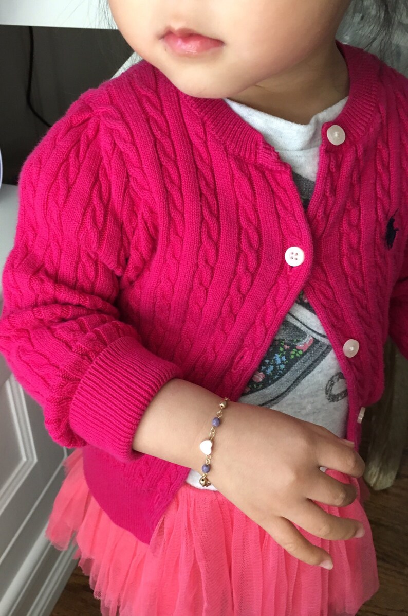 Heart Bracelet Little Girl Bracelet Toddler Bracelet Little Etsy