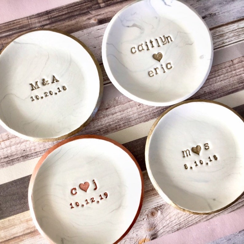 Jewelry Dish Personalized Ring Dish Wedding Ring Holder Etsy