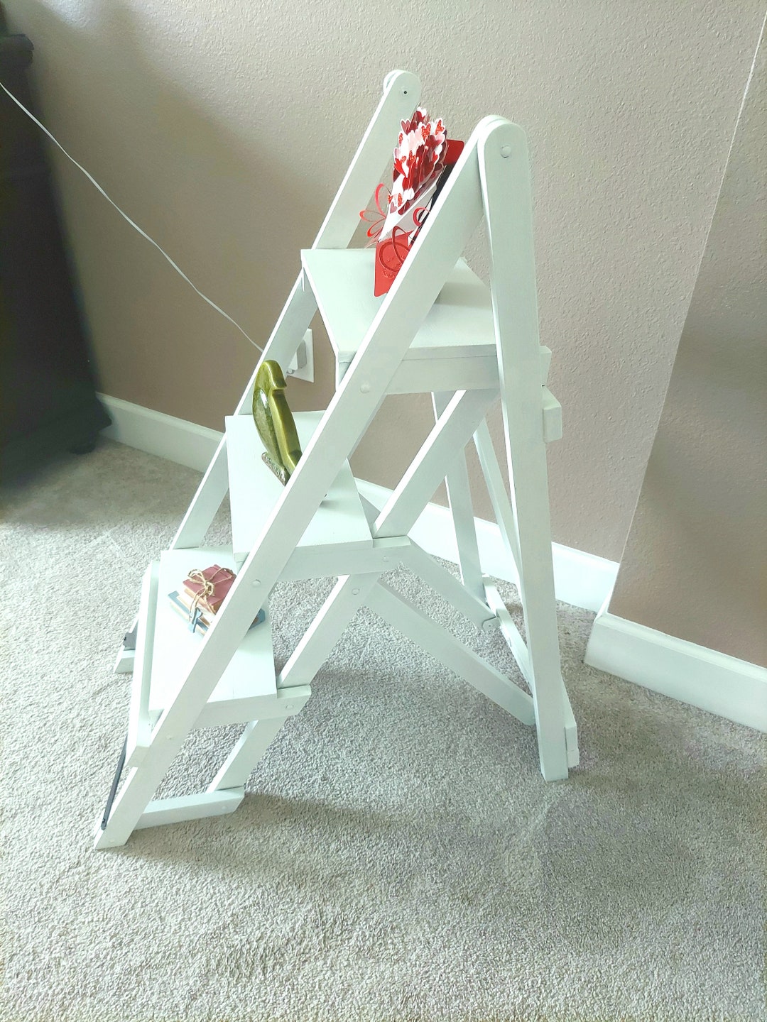 Pottery Barn Display Ladder Display Shelf Decorative Ladder Etsy