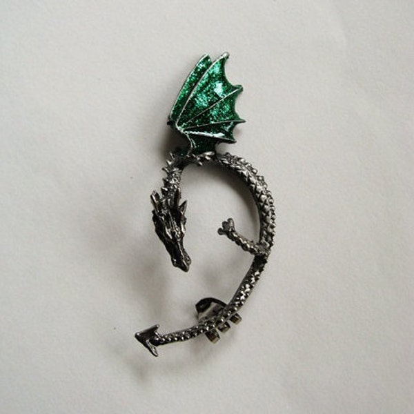 Glitter Dragon Ear Cuffs / Left Side / Do not need piercings / Many colors