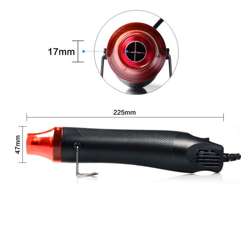 Mini Heat Gun Portable Mini Handheld Hot Air for DIY Wrapping Pvc Drying  Paint Embossing Resin Craft Clay Rubber 300W Electrical Heat Tool 