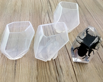 Gem Stone Silicone Molds, Crystal Resin Casting (3pcs)