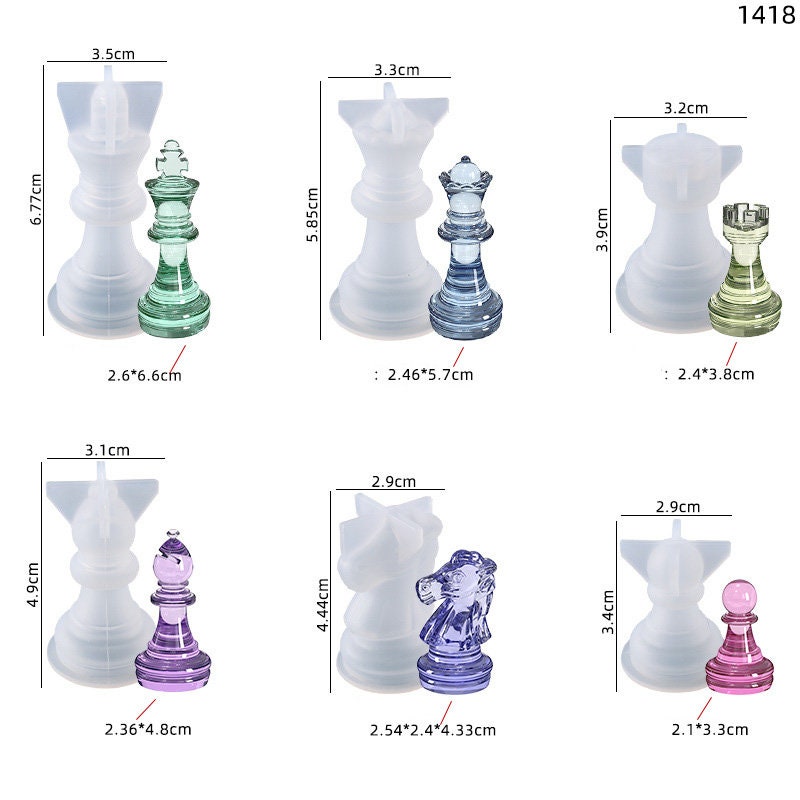 Chess Board Mold for Epoxy Resin Art Silicone Mold Chess Set Etsy