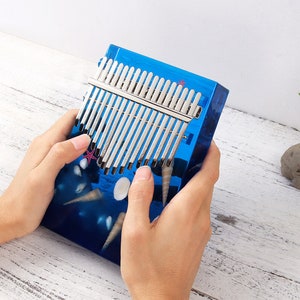 Kalimba Thumb Piano Epoxy Resin Mold Finger Piano Musical Instrument Silicone Mould DIY Crafts Jewelry Casting Tool 17 Tone Thumb Piano Mold