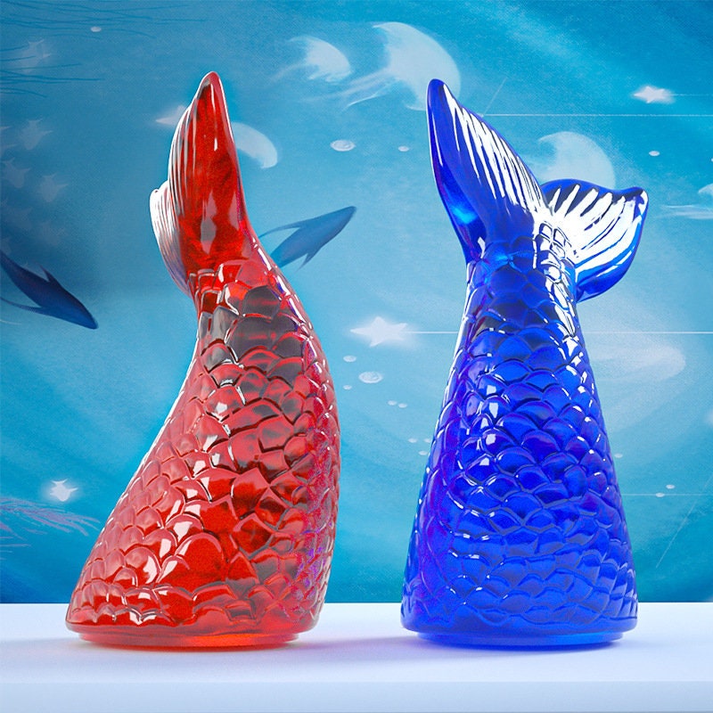 Epoxy resin art diy handmade 3D mermaid tail silicone mold