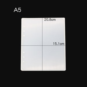 May include: A5 size clear silicone mould for resin casting, measuring 20.8 cm by 15.1 cm.