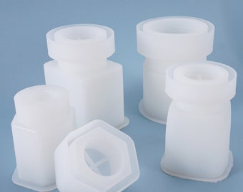 Cayway Silikonform Für Flaschen Aus Harz – Inkl. Korkstopfer, Etiketten & Füllmaterial