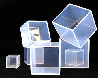 4 Inch Cube Silicone Molds, Epoxy Resin Art Casting