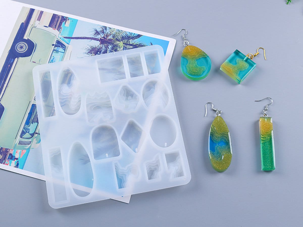 Island Resin Mold, Ocean Style Necklace Silicone Mold,beach Pendant Epoxy  Mold, Jewelry Molds for Resin,resin Crafts DIY, Casting Epoxy Mold 