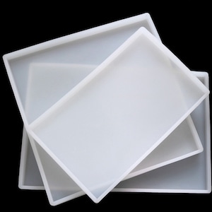 Large Resin Tray Mold Oversize Silicone Casting Molds for Resin Large Rectangle  Large Square molds