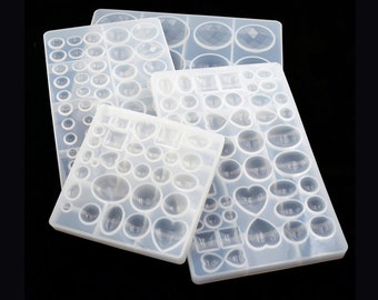 7 Stampi In Silicone Per Keycap Resina, Per Tastiere Meccaniche Con Asse Trasversale, Inclusi Estrattore, Forme Marine