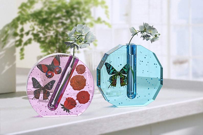 Epoxy Resin DIY Art Vase Mold Epoxy Vase Silicone Mold Resin Etsy
