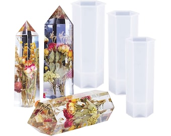 Large Crystal Point Silicone Molds Crystal Tower Molds,   DIY epoxy Resin art   Flowers Crystals, Faux Quartz Healing Crystal, Home Decors