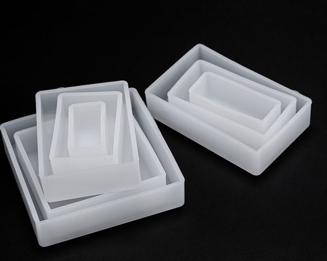 Cuboid Cube Resin Mold Crystal Epoxy Silicone Mold DIY Jewelry Pendant  Storage Tray Mold Square Rectangular Casting Accessories