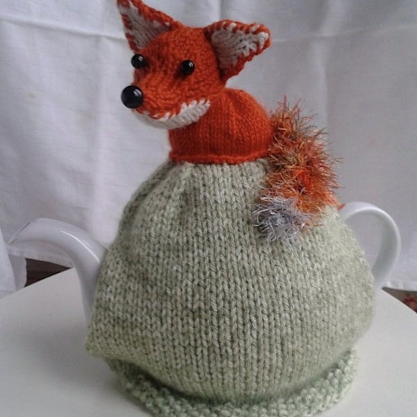 Knitted Fox Tea Cosy PDF pattern