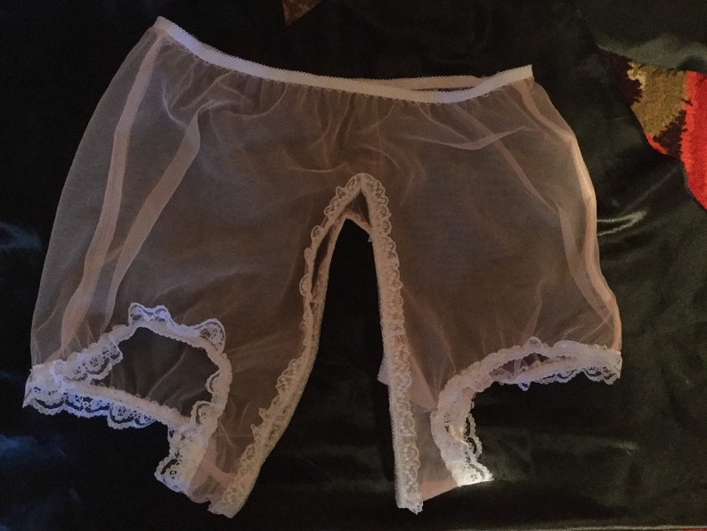Sheer Nylon Lace Crotchless Panties Burlesque Fetish Sissy Sex | Etsy