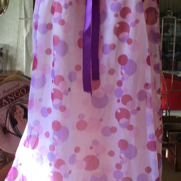 Vintage 60's 70's St Michael mod double layer spotted nightdress mod burlesque sissy