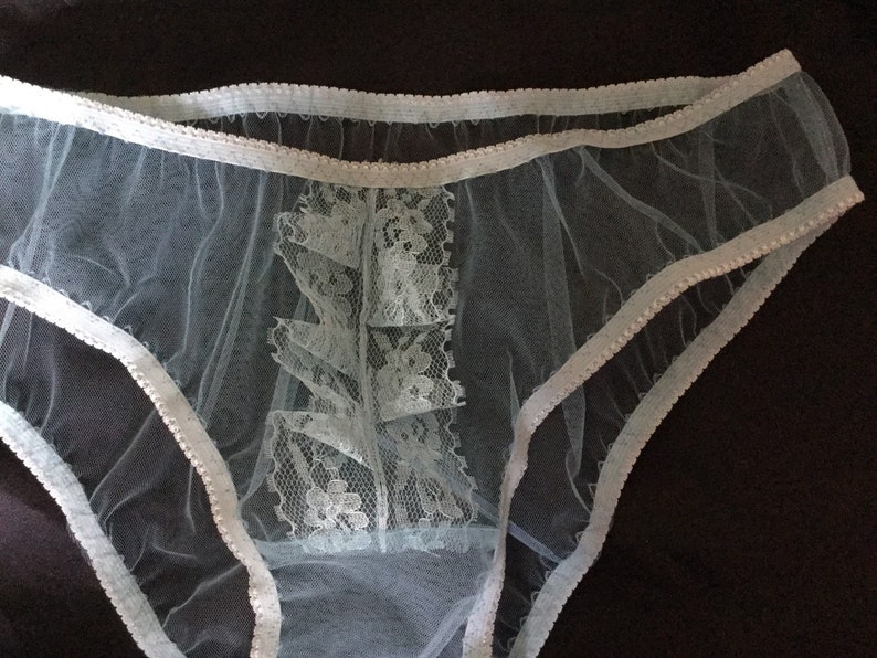 Sheer tulle panties vintage style sissy fetish burlesque | Etsy
