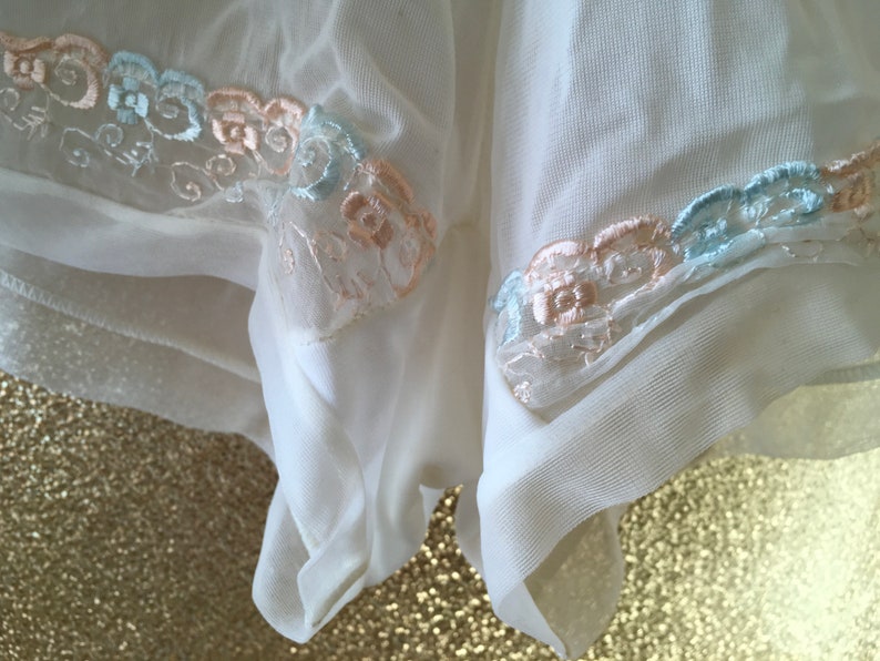 White nylon tap panties vintage 50/'s sissy burlesque