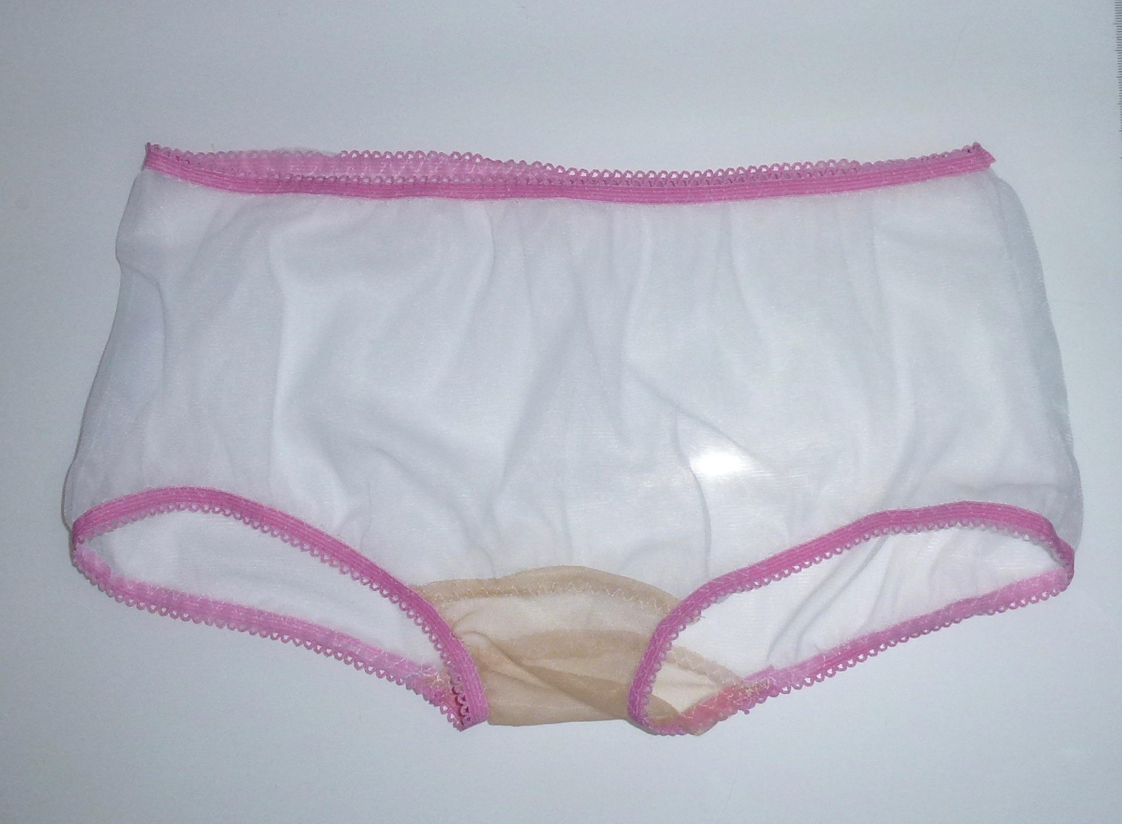 Women Vintage Style Sheer Transparent Nylon Panties Retro Various