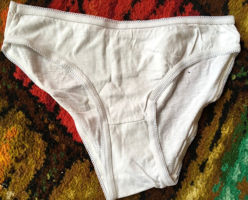 Vintage 80/'s storway cotton stretch bikini panties sissy burlesque reenactment