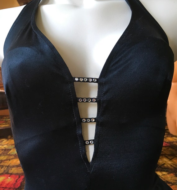 Vintage stretch nylon swimsuit by Robby Len burl
