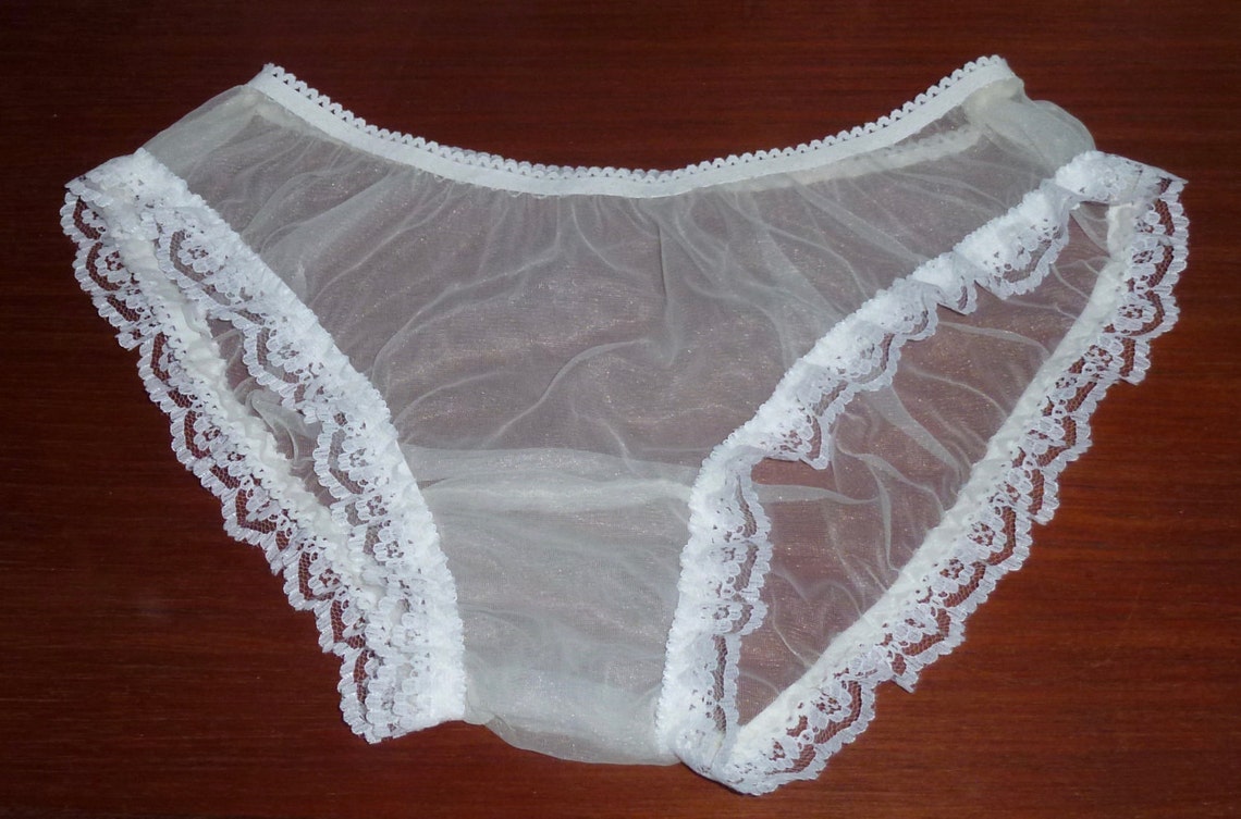 Sheer Nylon Burlesque Vintage Style Panties Sissy Sex Doll Etsy