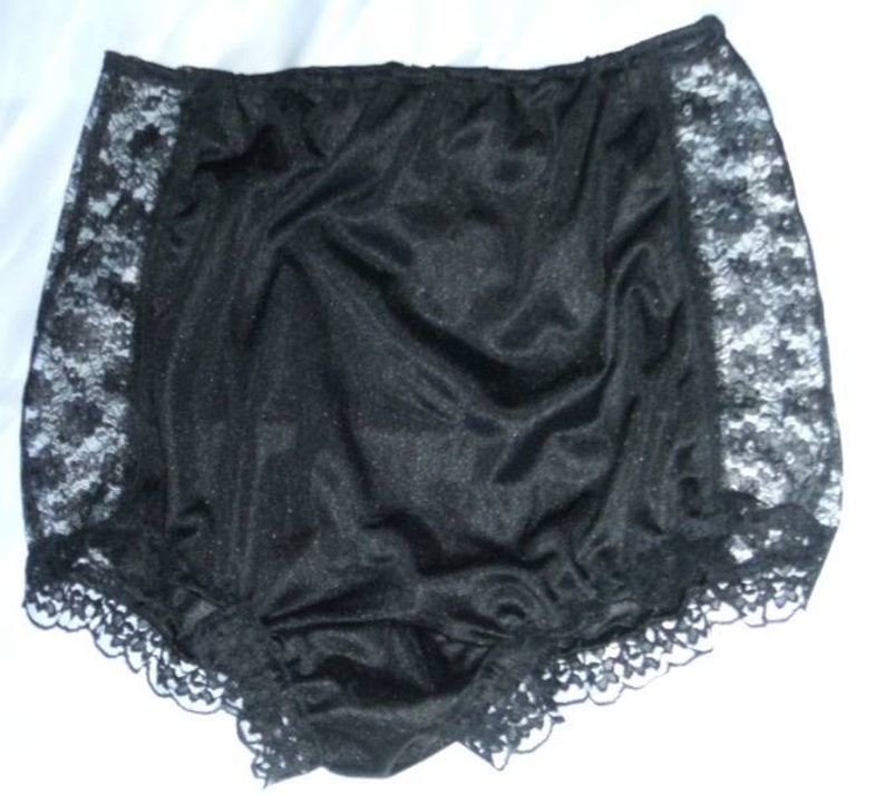 Vintage style black nylon panties sissy burlesque | Etsy