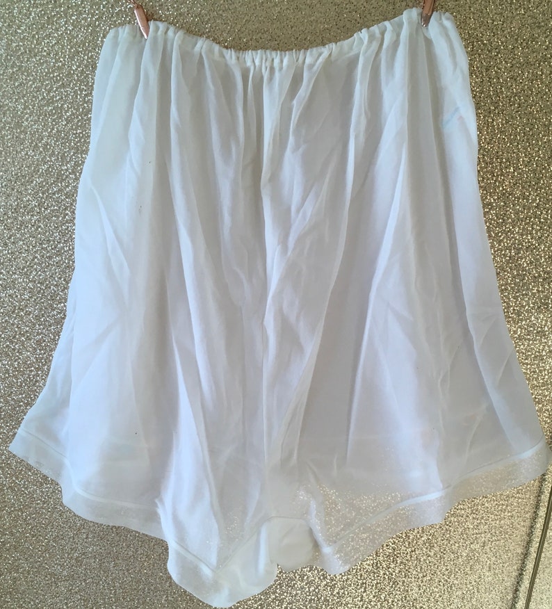 White nylon tap panties vintage 50/'s sissy burlesque