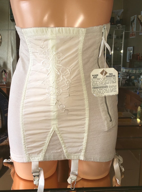 Vintage boned Spirella girdle corset sissy burlesq