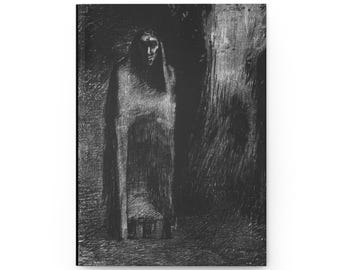 Creepy Hardcover Journal | Dark Art, Halloween Gift