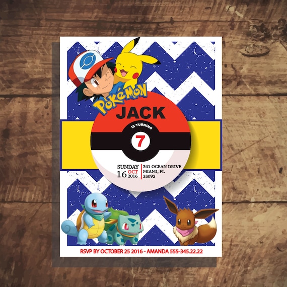 pokemon invitation pokemon birthday invitation pokemon pokemon birthday party invitations printable