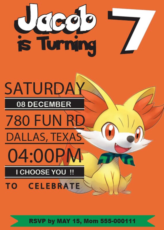 pokemon invitation pokemon birthday invitation pokemon pokemon birthday party invitations