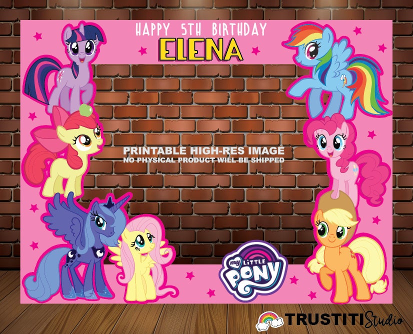 MY LITTLE PONY Photo booth frame My Little pony Birthday Etsy