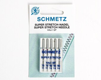 Super Stretch Sewing Machine Needles Assorted, Schmetz Needles  for Lycra, Fine Jersey, Cotton Knitwear, Universal Sewing Needles