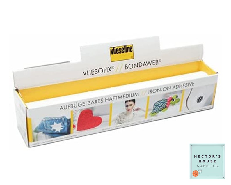 Bondaweb Wonder Under Vliesofix, 45 cm de ancho, interfaz fusible de doble cara, adherible para apliques, Vlieseline imagen 1