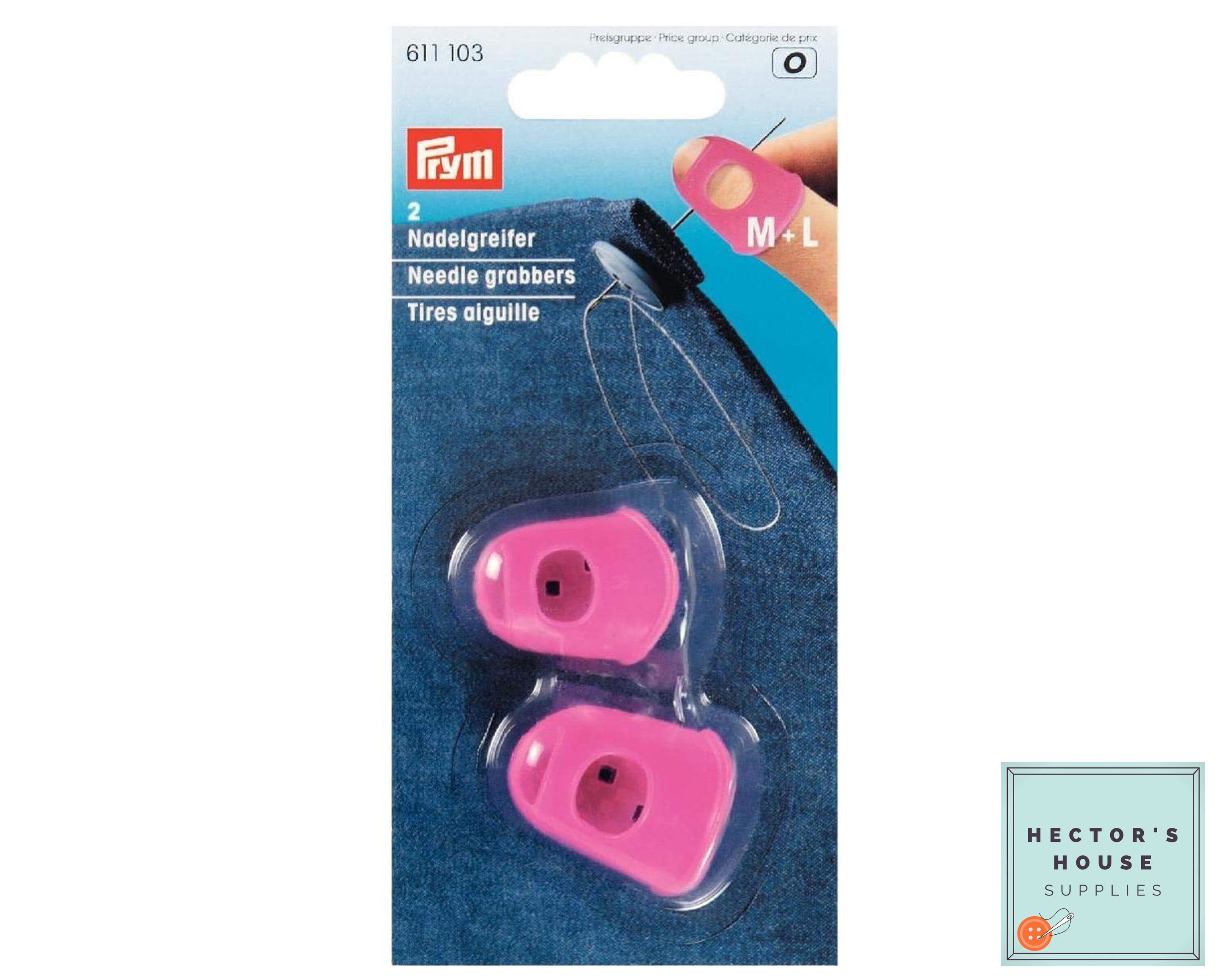 Prym Needle Grabber en silicona rosa dedal para coser telas - Etsy México